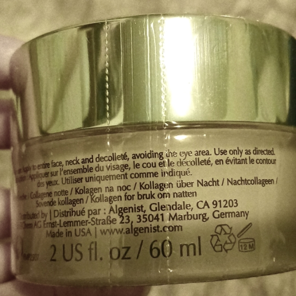 ❌️SOLD❌ *SEALED* Algenist Genius Sleeping Collagen Night Cream Moisturizer - Picture 6 of 11